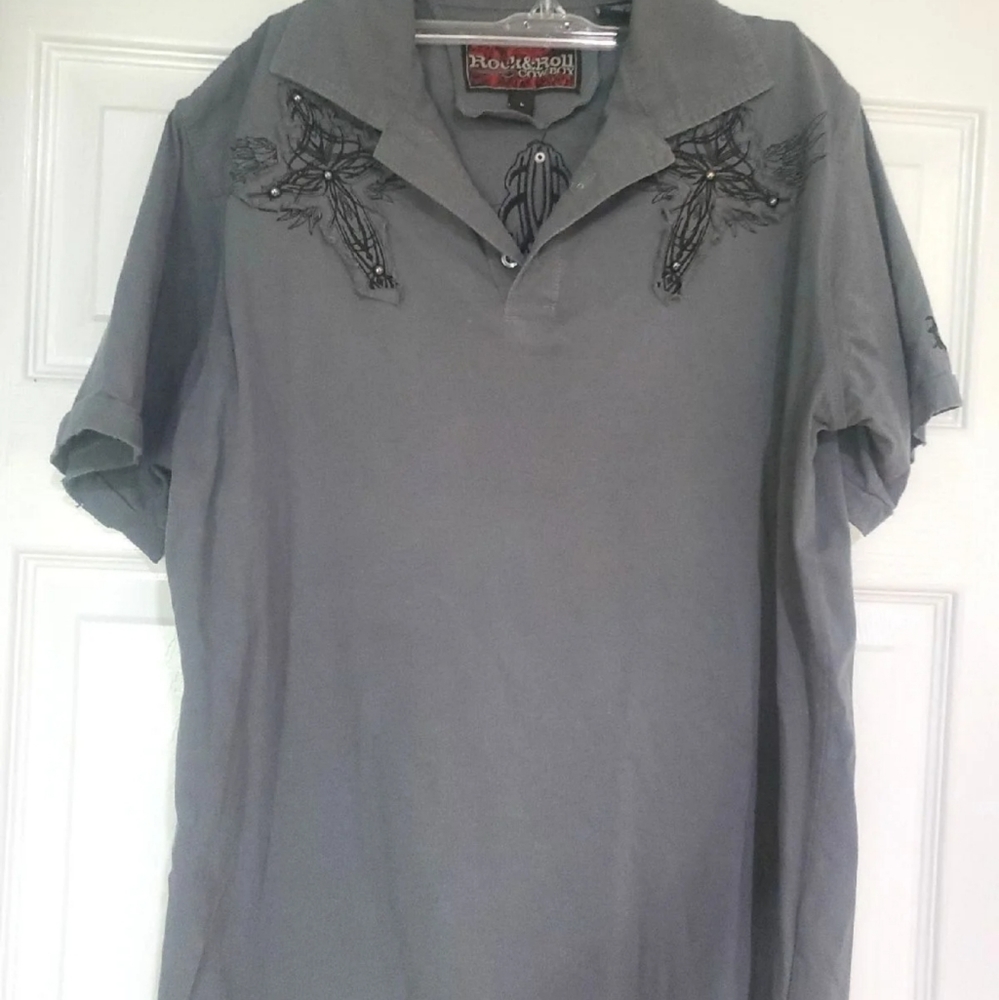 Rock & Roll Cowboy shirt size Large men's